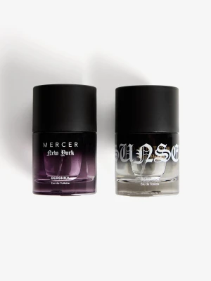 Bershka Zestaw Mercer 50 Ml I Sunset Downtown 50 Ml Mężczyzna Czarny