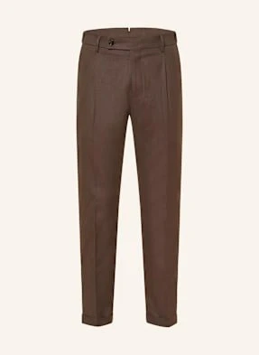Berwich Chinosy Xretro The Travel Fit braun