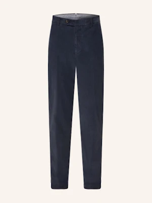 Berwich Chinosy Ze Sztruksu Retro Contemporary Fit blau