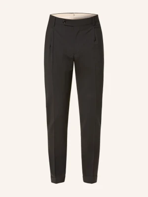 Berwich Spodnie Garniturowe Contemporary Fit schwarz CZARNY