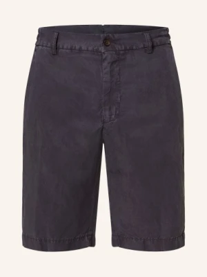 Berwich Szorty Chino Z Lnu blau