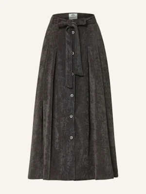 Berwin & Wolff Spódnica Do Stroju Ludowego Ze Sztruksu grau