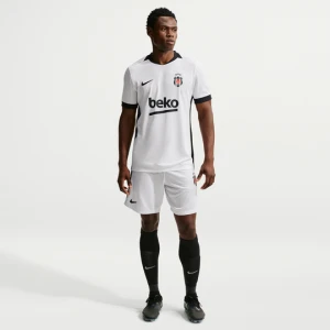 Beşiktaş J.K. Męskie dzianinowe spodenki piłkarskie Nike - Biel