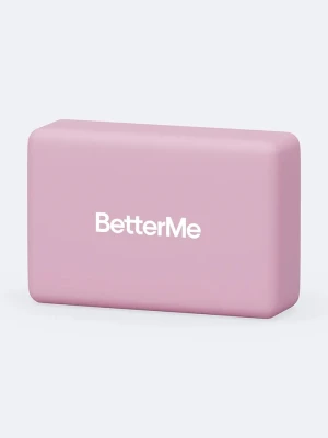 BetterMe klocek do jogi Soft Yoga różowy