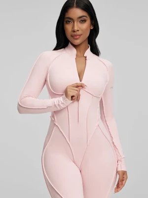 BetterMe kombinezon sportowy damski Full-Length Catsuit różowy
