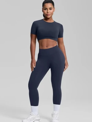BetterMe legginsy do jogi damskie Ultrasculpt granatowy