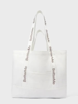 BetterMe torba materiałowa Canvas Tote beżowy