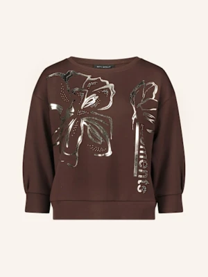 Betty Barclay Bluza Nierozpinana Z Ozdobnymi Kamykami I Rękawami 3/4 braun