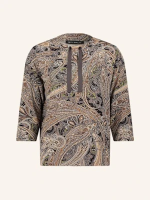 Betty Barclay Bluza Nierozpinana Z Rękawem 3/4 I Ozdobnymi Kamykami grau