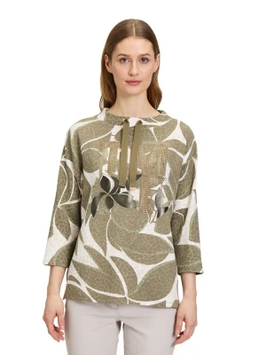 Betty Barclay Bluza w kolorze oliwkowo-białym rozmiar: 36