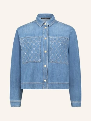 Betty Barclay Bluzka Jeansowa Z Kamieniami Ozdobnymi blau