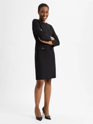 Betty Barclay Damska sukienka na co dzień Kobiety wiskoza czarny jednolity,