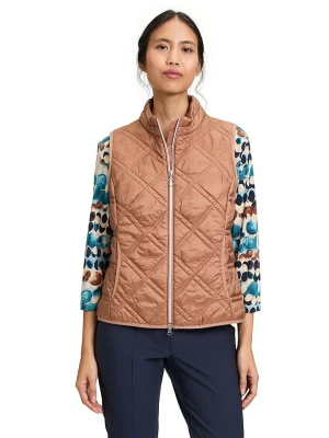 Betty Barclay Kamizelka pikowana w kolorze karmelowym rozmiar: 42