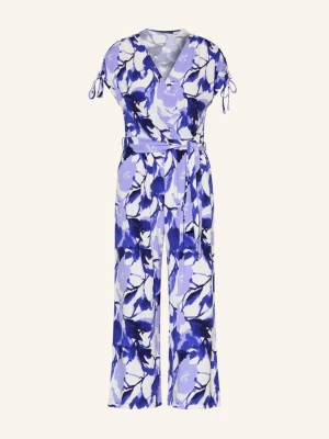 Betty Barclay Kombinezon W Stylu Kopertowym Z Dżerseju blau beżowy