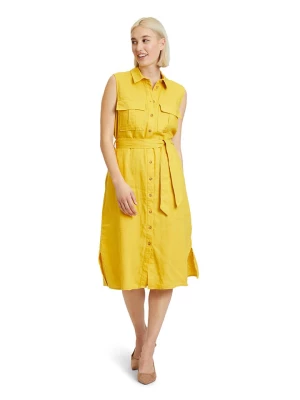Betty Barclay Lniana sukienka w kolorze żółtym rozmiar: 42