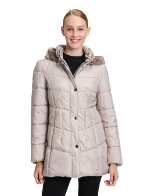 Betty Barclay Płaszcz pikowany w kolorze beżowym rozmiar: 46