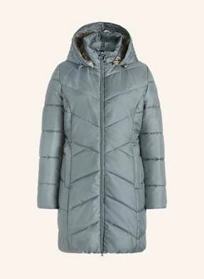 Betty Barclay Płaszcz Pikowany Ze Sztucznym Futrem gruen