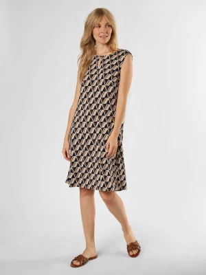 Betty Barclay Sukienka damska Kobiety niebieski|beżowy wzorzysty,
