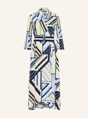 Betty Barclay Sukienka Z Dżerseju O Kroju Kopertowym Z Rękawami 3/4 blau