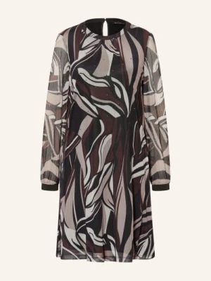 Betty Barclay Sukienka Z Siateczki Z Plisami I Błyszczącą Nicią beige