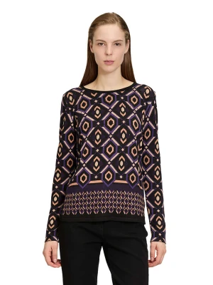 Betty Barclay Sweter w kolorze czarno-beżowo-fioletowym rozmiar: 36