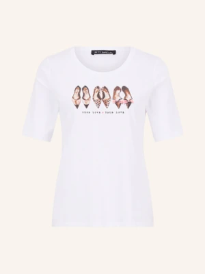 Betty Barclay T-Shirt Z Obszyciem Ozdobnymi Kamykami weiss