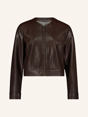 Betty Barclay Żakiet Pudełkowy Z Imitacji Skóry braun