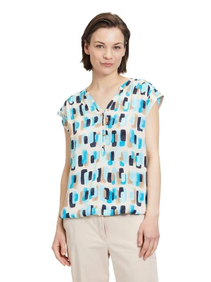 BETTY & CO Bluzka w kolorze kremowo-turkusowo-czarnym rozmiar: 36