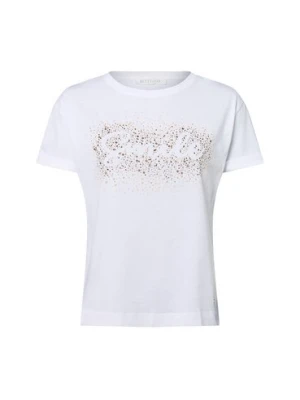 Betty & Co Koszulka damska z brokatem Kobiety Bawełna biały,