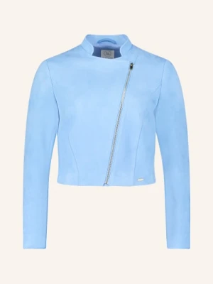 Betty&Co Krótka Kurtka Z Imitacji Skóry blau