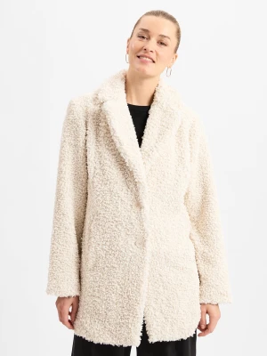 Betty & Co Krótki płaszcz damski Kobiety biały jednolity,