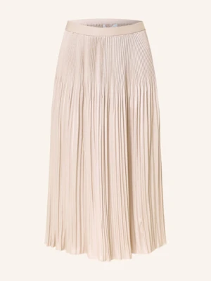 Betty&Co Spódnica Plisowana Z Satyny rosa