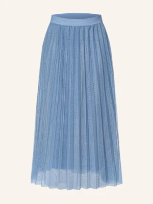 Betty&Co Spódnica Plisowana Z Siateczki blau