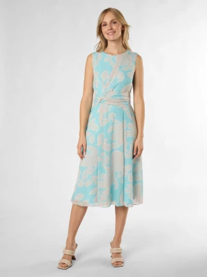 Betty & Co Sukienka damska Kobiety Sztuczne włókno niebieski wzorzysty,