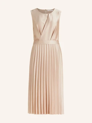 Betty&Co Sukienka Satynowa Plisowana beige