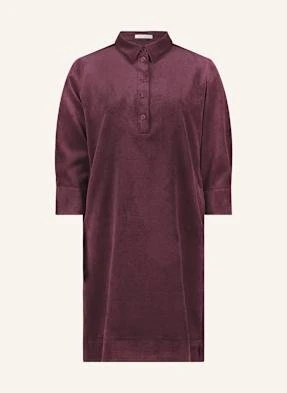 Betty&Co Sukienka Sztruksowa Z Rękawem 3/4 lila