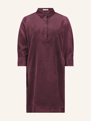 Betty&Co Sukienka Sztruksowa Z Rękawem 3/4 lila