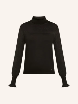 Betty&Co Sweter Z Błyszczącą Przędzą schwarz