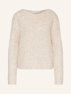 Betty&Co Sweter Z Cekinami weiss