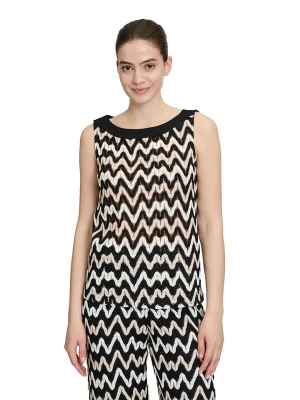 BETTY & CO Top w kolorze kremowo-czarnym rozmiar: M