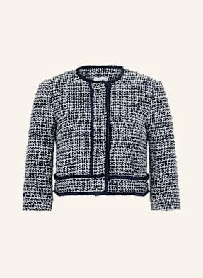Betty&Co Żakiet Pudełkowy Z Bouclé Z Rękawem 3/4 blau