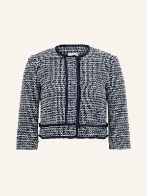 Betty&Co Żakiet Pudełkowy Z Bouclé Z Rękawem 3/4 blau