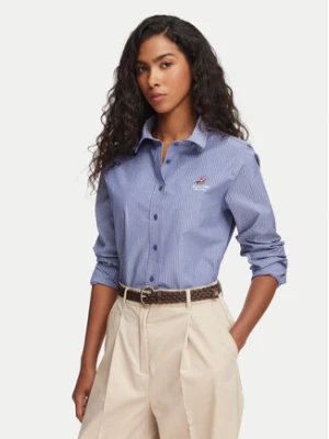 Beverly Hills Polo Club Koszula P-SS26W-SH0005 Niebieski Regular Fit