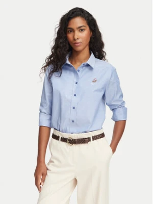 Beverly Hills Polo Club Koszula P-SS26W-SH6600 Niebieski Regular Fit