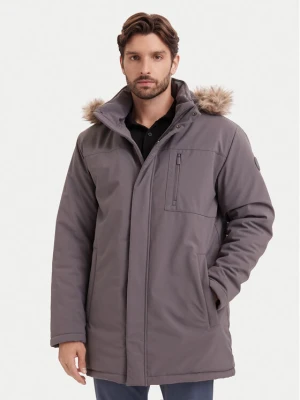 Beverly Hills Polo Club Parka 62KUMP1301 Szary ciemny Regular Fit