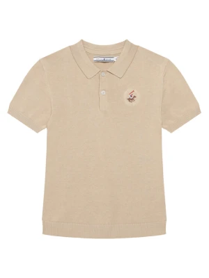 Beverly Hills Polo Club Polo 76B5W0031 Beżowy Regular Fit