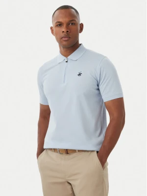 Beverly Hills Polo Club Polo M2734 Niebieski jasny Regular Fit
