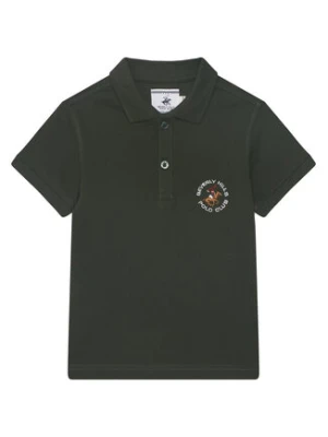 Beverly Hills Polo Club Polo P-SS26B-P42560 Zielony ciemny Regular Fit