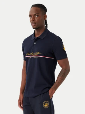 Beverly Hills Polo Club Polo P-SS26M-P2528 Granatowy Regular Fit