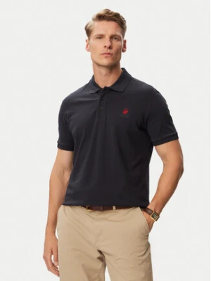 Beverly Hills Polo Club Polo P-SS26M-P42560_Red LogoNVY Granatowy Regular Fit